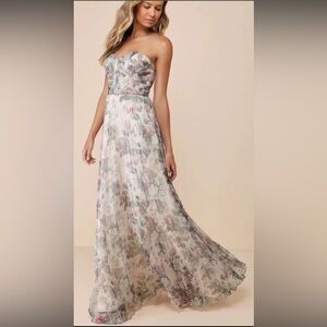 Lulus Dress Size 2 Strapless Homecoming Formal Maxi Fairy Enchanting Ethereal